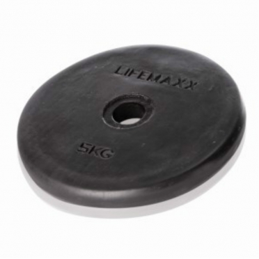 LifeMaxx rubberen halterschijf 0,5 kg 30 mm (LMX 84) 